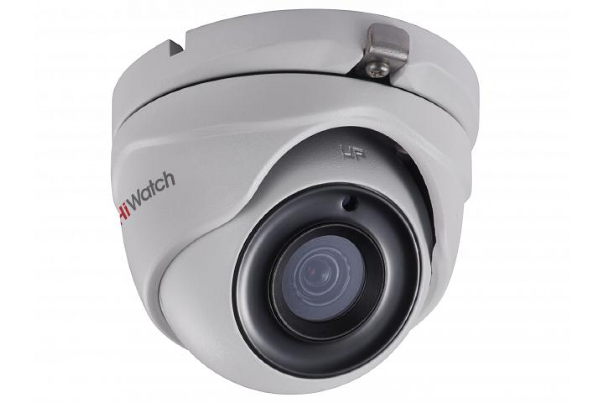 HiWatch DS-T203P(B) (6 mm). 2Мп уличная купольная HD-TVI камера с EXIR-подсветкой до 20м и технологией PoC