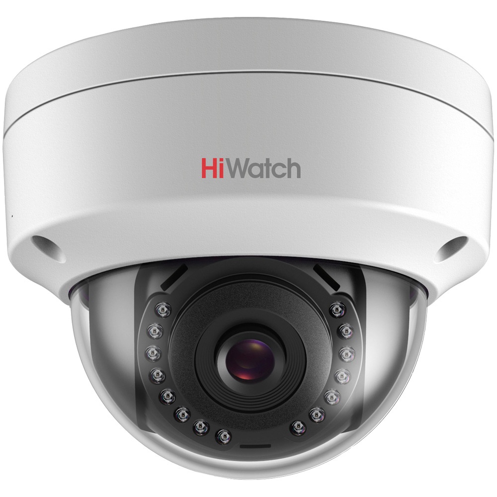 HiWatch DS-I452S (4 mm). 4Мп внутренняя купольная IP-камера с ИК-подсветкой до 30м