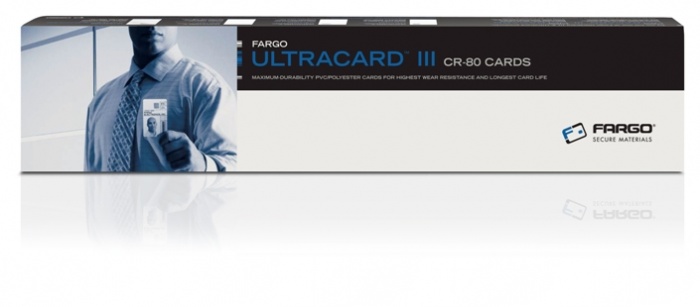 FARGO 81763. Усиленные пластиковые карты UltraCard III, 500 шт.