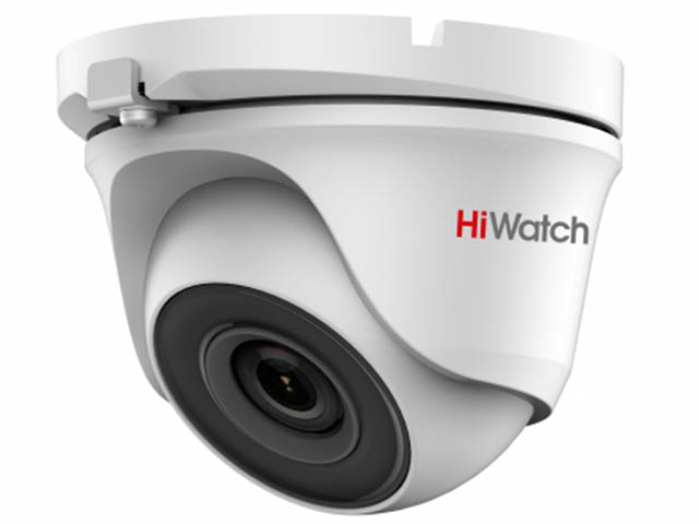 HiWatch DS-T123 (3.6 mm). 1Мп уличная купольная HD-TVI камера с EXIR-подсветкой до 20м