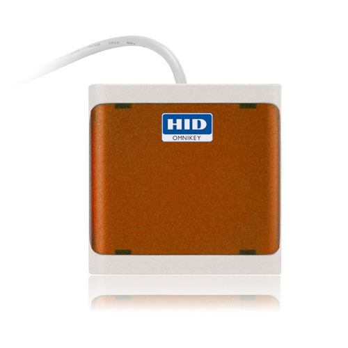 HID R50210018-OR. Стильный компактный считыватель OMNIKEY (CardMan) 5021 CL USB бесконтактных смарт-карт (Оранжевый)