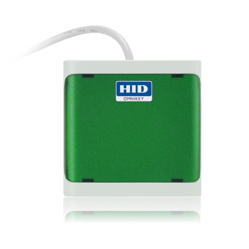 HID R50210018-GN. Стильный компактный считыватель OMNIKEY (CardMan) 5021 CL USB бесконтактных смарт-карт (Зеленый)